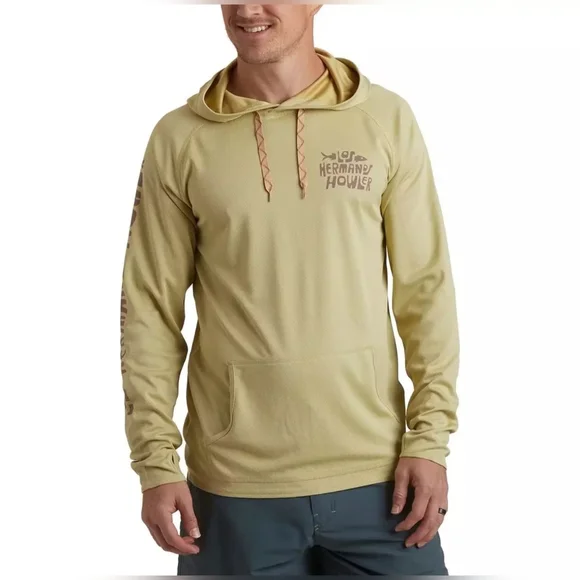 HOWLER BROTHERS MENS LOGGERHEAD HOODIE PISTACHIO - Picture 4 of 4